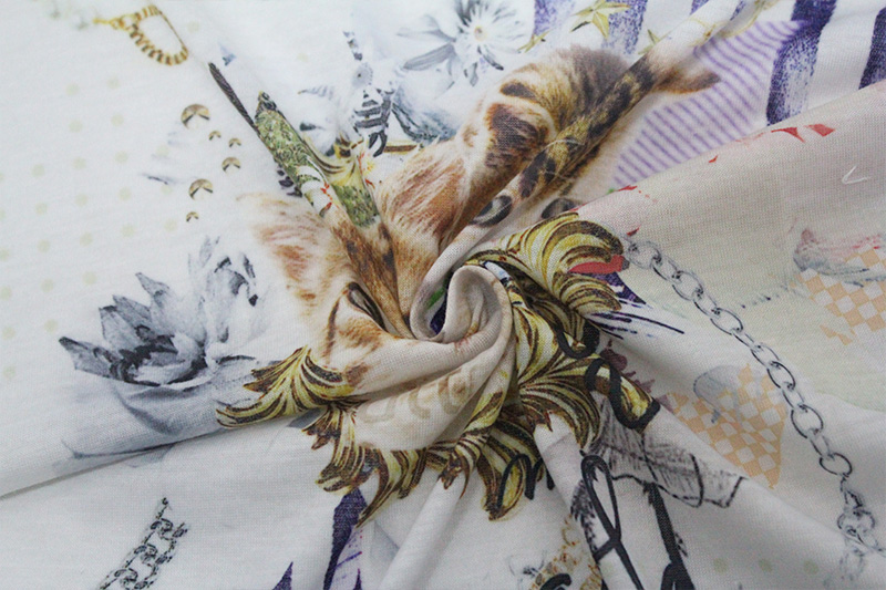 全涤汗布裁片定位数码印花