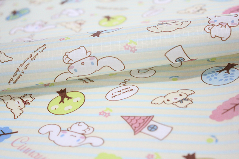 箱包格子布数码印花