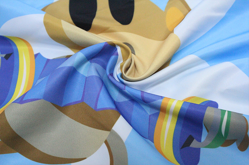 桃皮绒靠垫数码印花