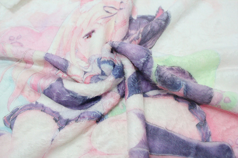 珊瑚绒数码印花